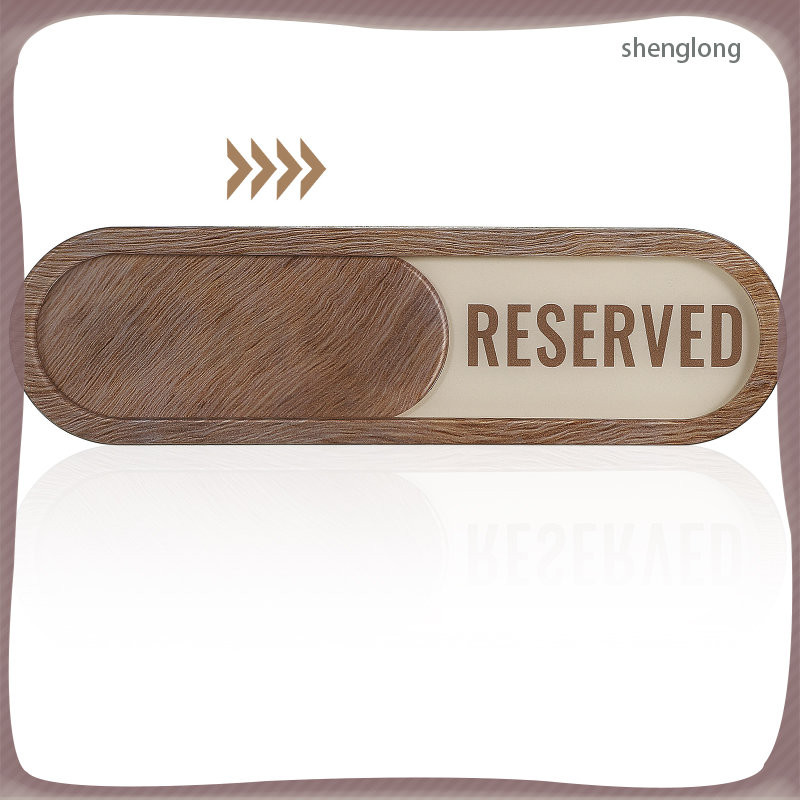 Vacant Adhesive Large Reserved Door Sign Doors Slider Privacy Indicator ...