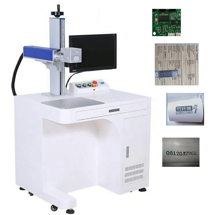 Wood Laser Fiber UV CO2 Marking Machine Coding CO2ll Engraved Edible ...
