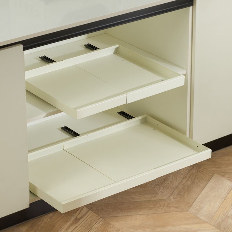 Kitchen Pull-out Basket Drawer Cabinet Storage Rack Dish Rack Double ...