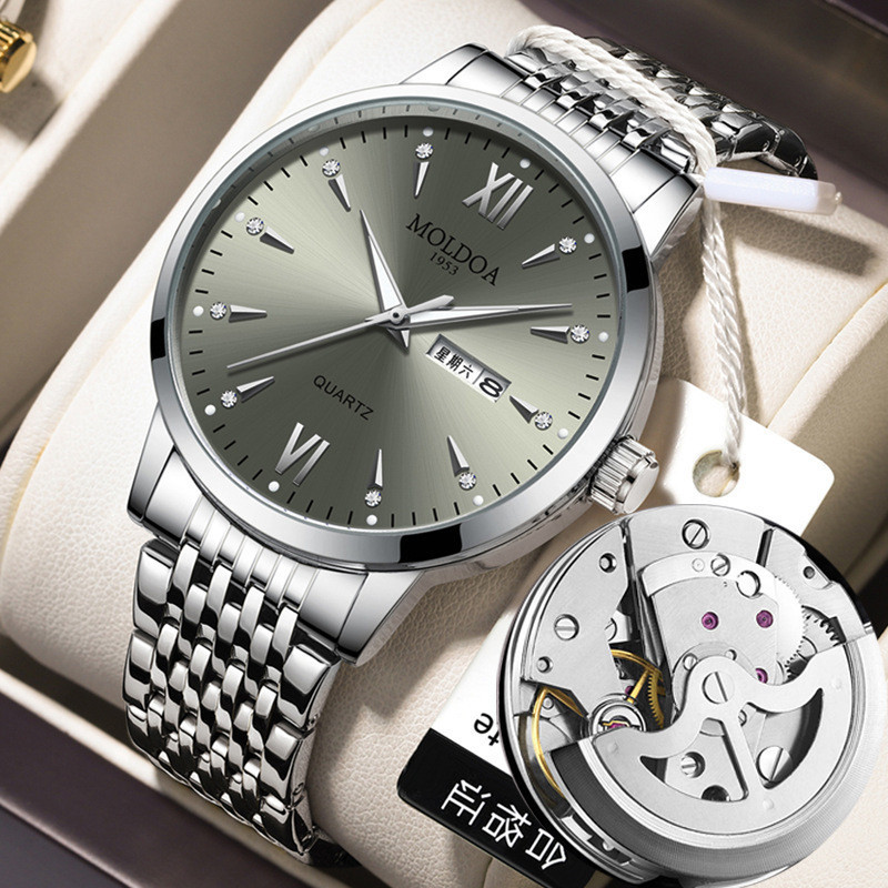 Automatic Mechanical Watch Style Men's Watch Luminous Dual Calendar ...