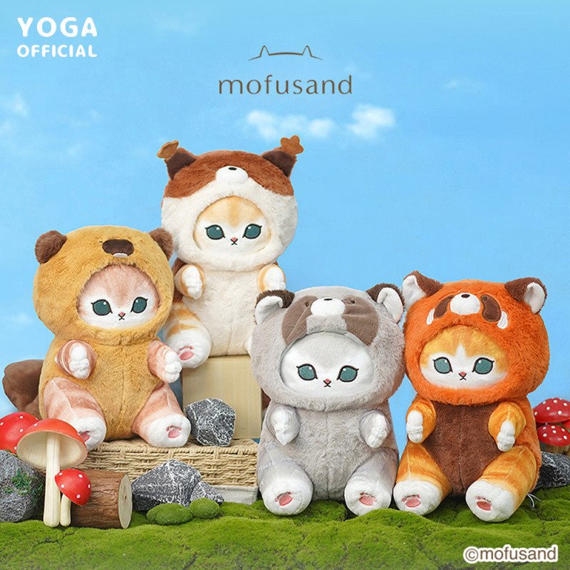 Mofusand Cat Fusand Shark Cat Long Tail Small Animal Squirrel Raccoon ...