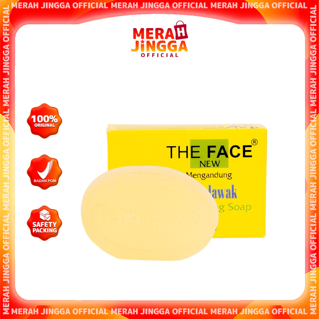 THE FACE Temulawak Brightening Soap 40gr / Merah Jingga Official