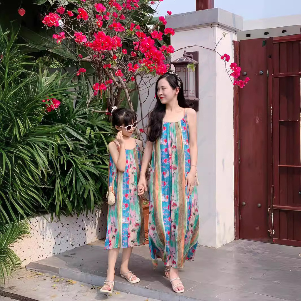 Family Matching Outfits Beach Mother Daughter Summer Outfits