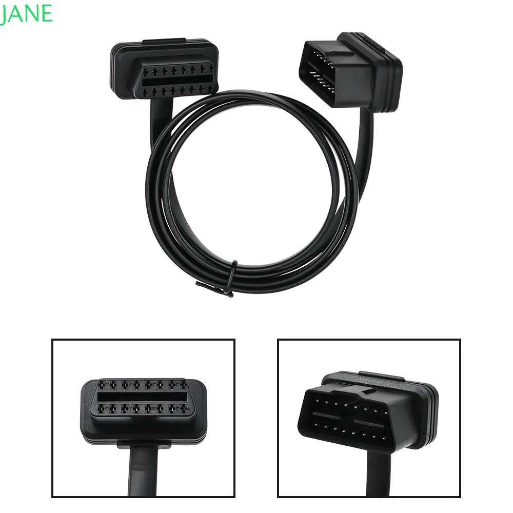 JANRY OBD2 Extender, 30/60/100/120CM Flat+Thin Extension Cable, 16 Pin ...