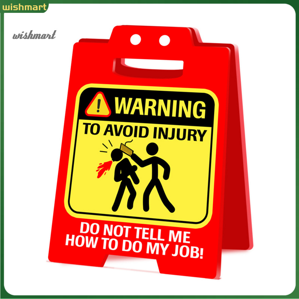 [WM] Office Desk Decoration Acrylic Desk Sign Fun Acrylic Desk Caution ...