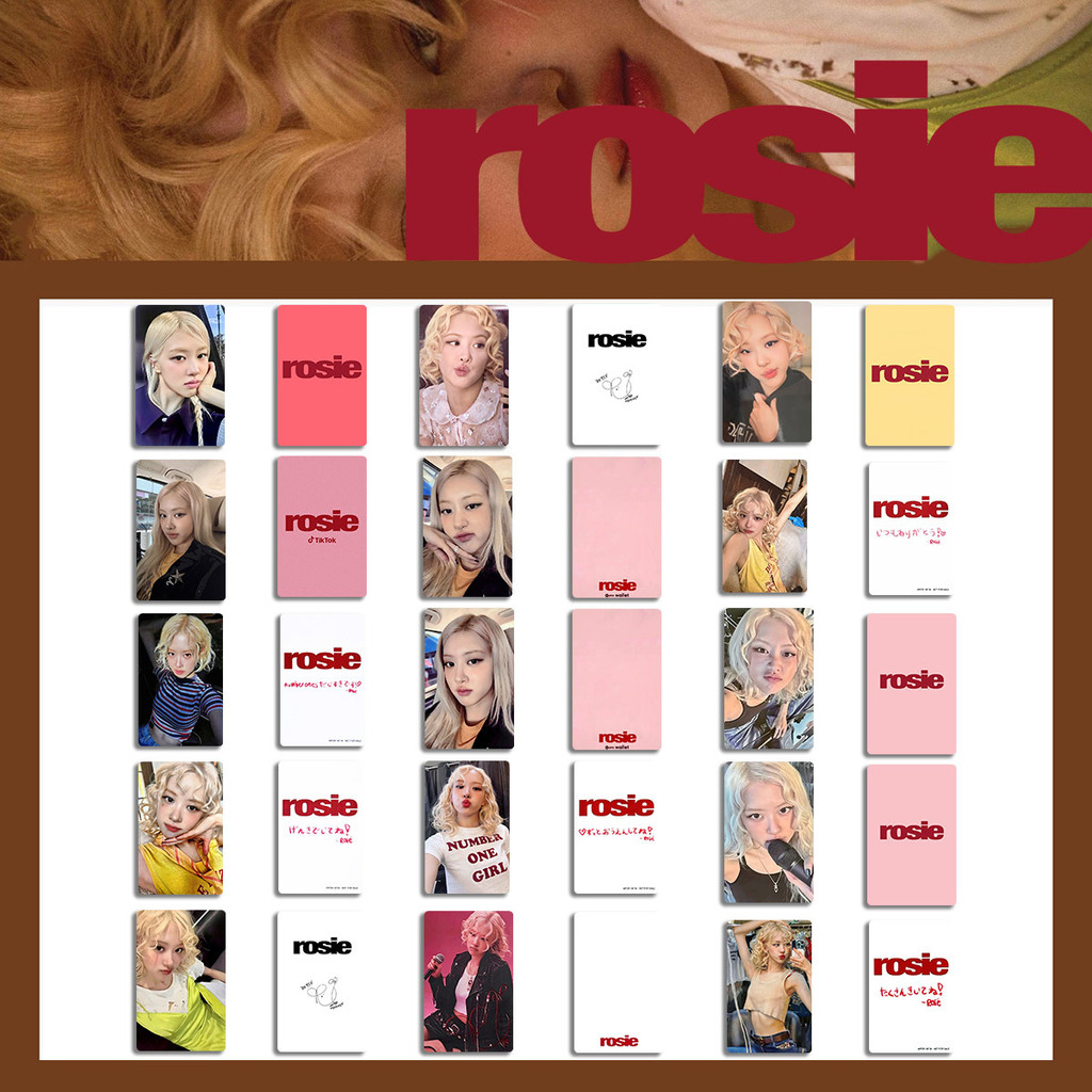 Kpop Idol ROSE Solo Album ROSIE Photocards | Shopee Singapore