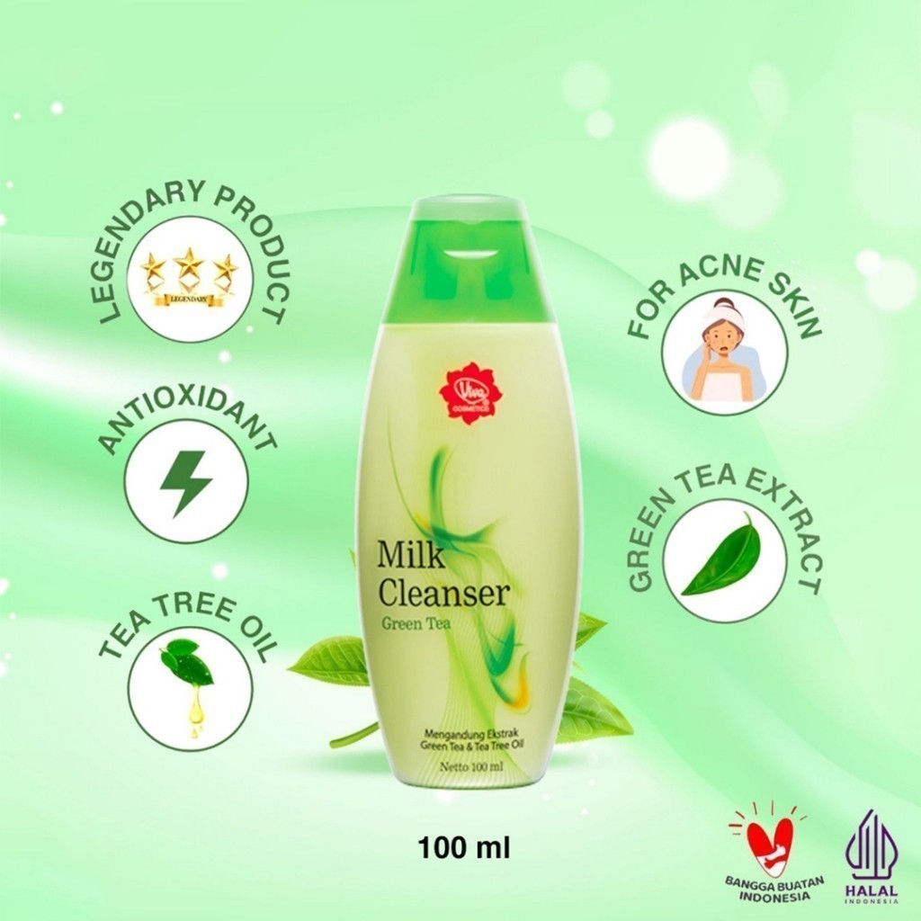 Viva Milk Cleanser Susu Pembersih /Face Tonic Penyegar Toner Air Mawar -200ml /Merah Jingga Official - Gambar 3