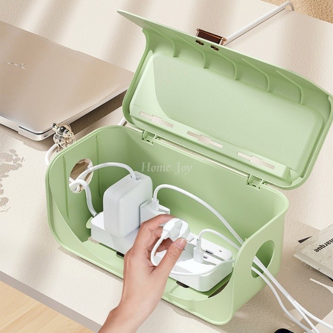 Wire storage box, power patch board, cable manager, socket router, set ...