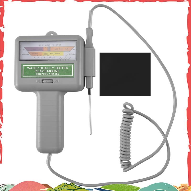 Water PH Chlorine Tester Swimming Pool Quality Spa Level Meter Analysis ...