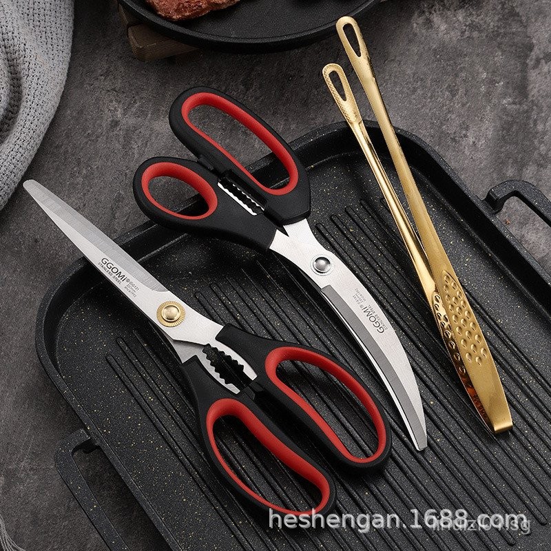 Korean Style Stainless Steel BBQ Scissors and Tongs Set Restaurant ...