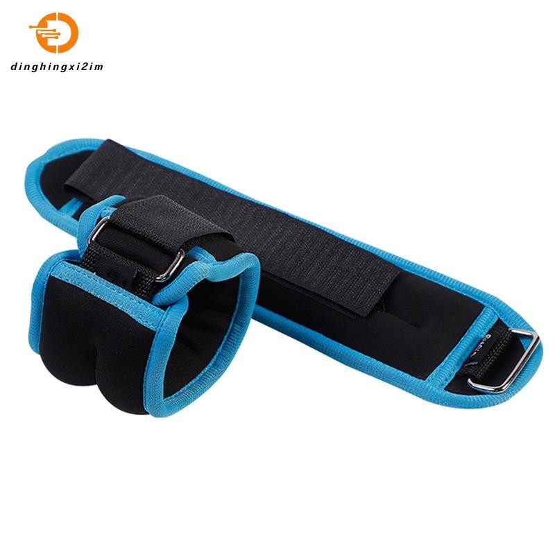 2PCS Fitness Equipment Gym Ankle Sandbag D-Ring Adjustable Ankle Weight ...