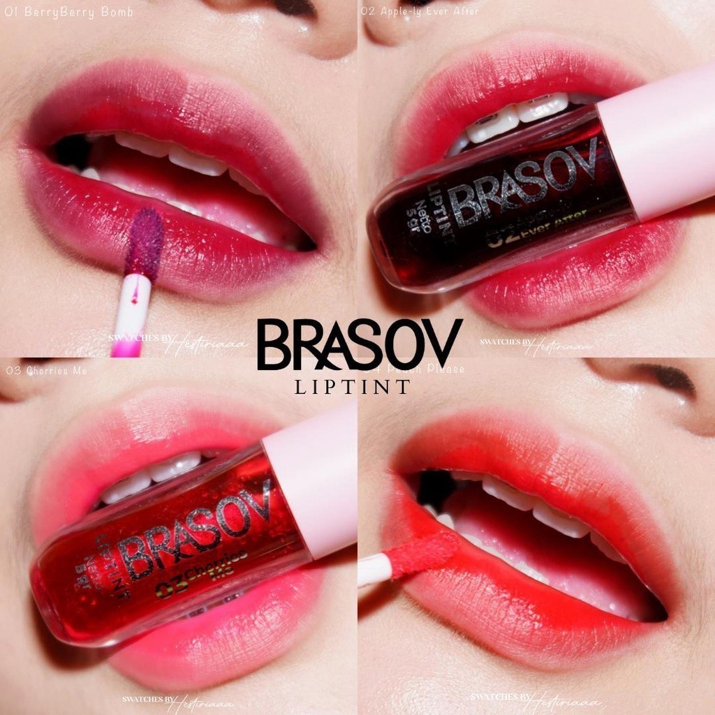 BRASOV Liptint / Lip Tint / Merah Jingga Official - Gambar 2