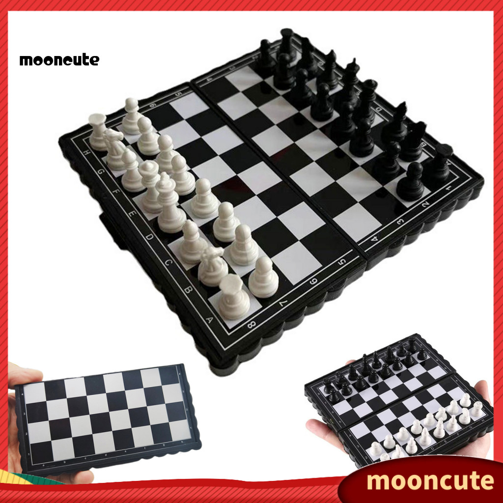 mooncute| Magnetic Chess Set Portable Chess Board Portable Magnetic ...