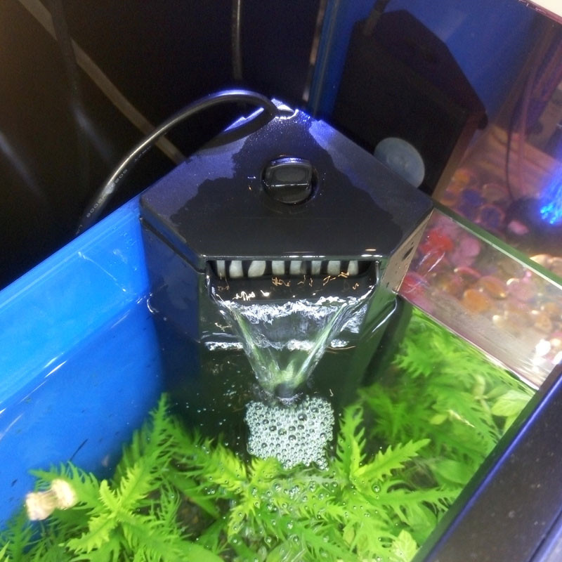 RESUN Aquarium CORNER Filter Pump internal filter for turtle tank low ...