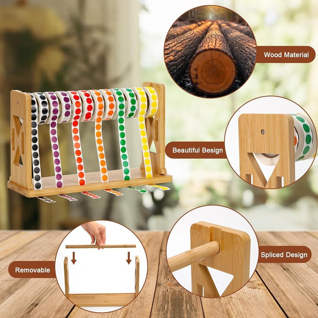 [48H Shipping] Wooden Label Distribution Frame Sticker Storage Rack ...