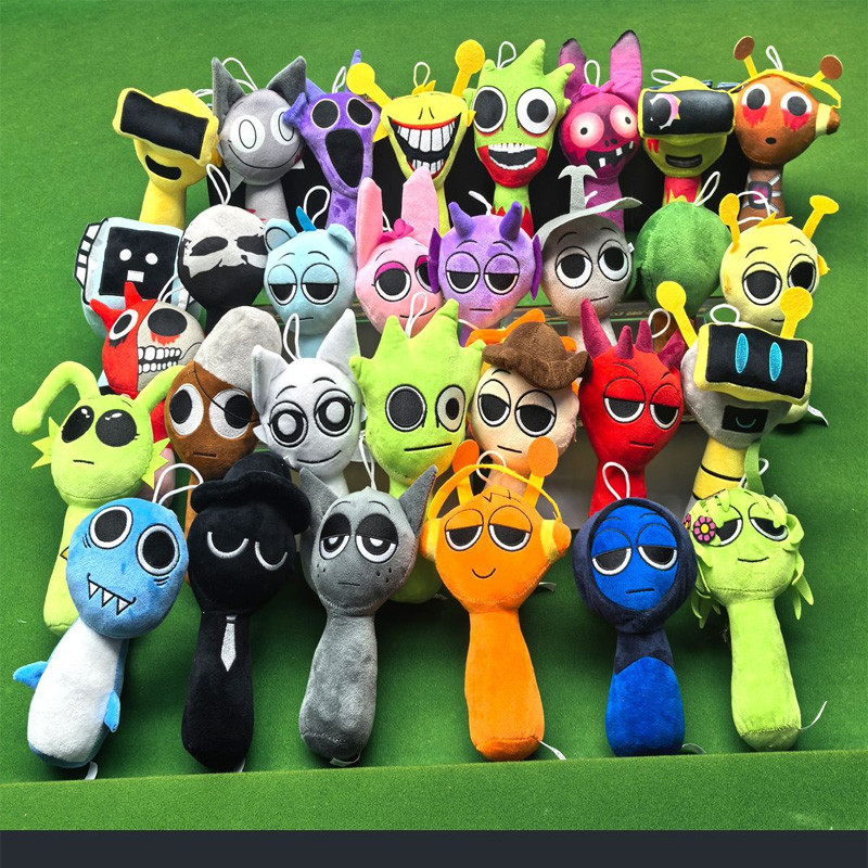 Sprunki Plush Doll Sprunki Incredibox Wenda Gray Oren Raddy Stuffed ...