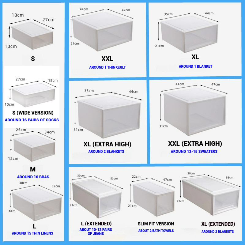 Stackable Storage Drawer / Space-Saving Clothes Organizer / PP ...
