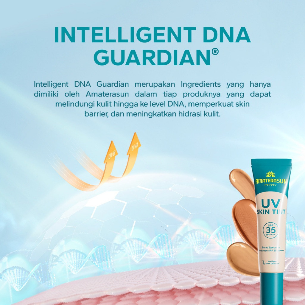 Amaterasun UV Skin Tint SPF 35 PA++++ / Merah Jingga Official - Gambar 2