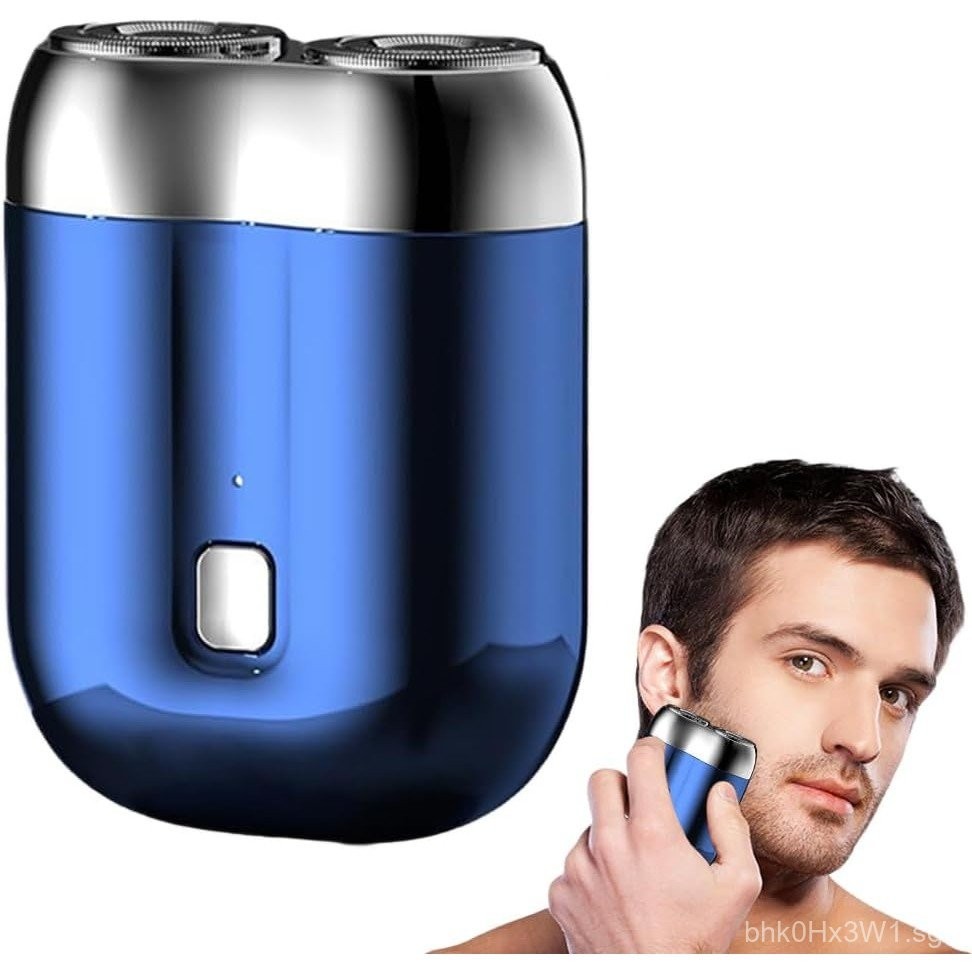 Mini Dual-Head Electric Shaver For Men – Portable USB Rechargeable Razor