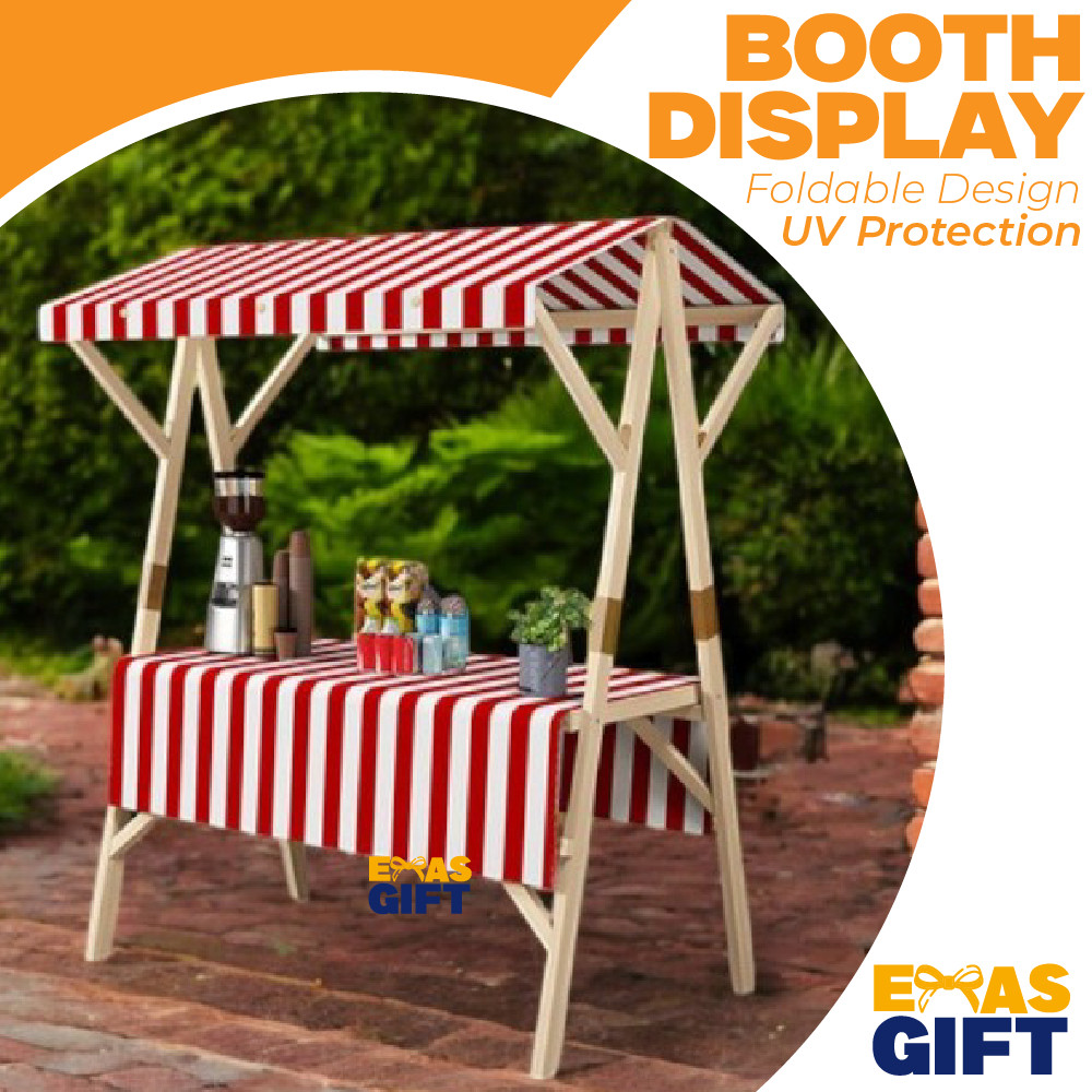 Booth Display Rack Solid Wood Folding Table Market Night Market ...