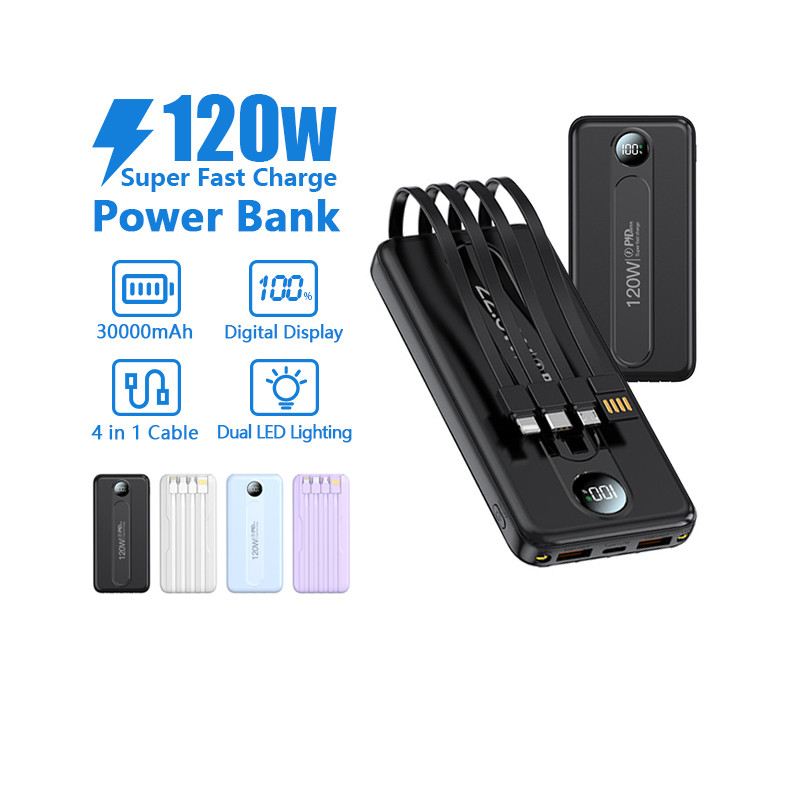 [SG Seller] CCC 120W 30000mAh Powerbank Fast Charging Portable Charger ...