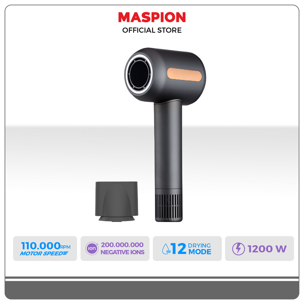 Maspion Hair Dryer Pengering Rambut Kecepatan Tinggi MHD-1005
