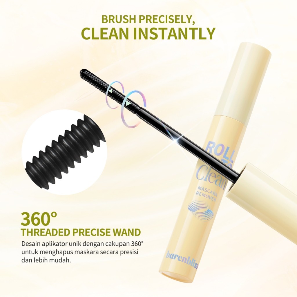 BNB barenbliss Roll to Clean Mascara Remover Pembersih Maskara Waterproof / Merah Jingga Official - Gambar 3