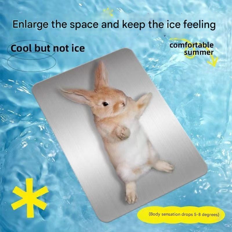 Rabbit Aluminium Cooling Plate Pet instant cooling pad Cooling Bed ...