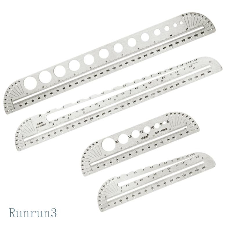 RUN Circle Templates Measuring Templates Stainless Rulers Digital ...