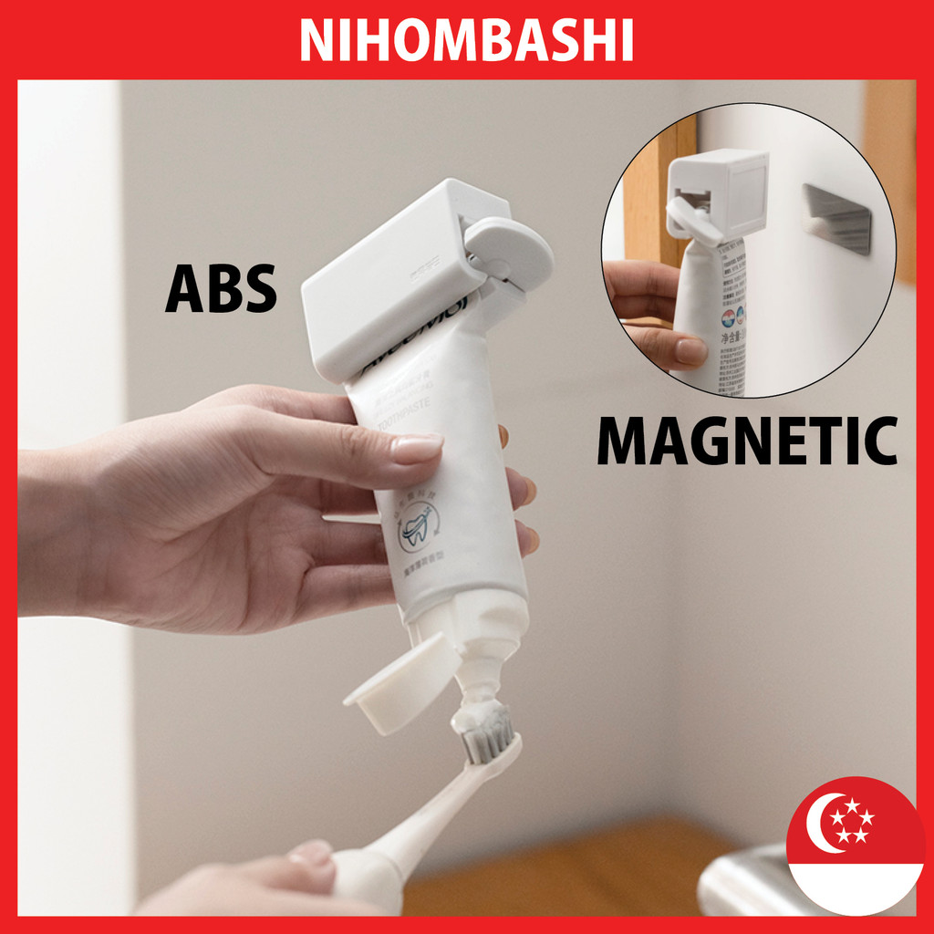 Magnetic Toothpaste Roller Squeezer Rolling Tube Toothpaste Bathroom ...