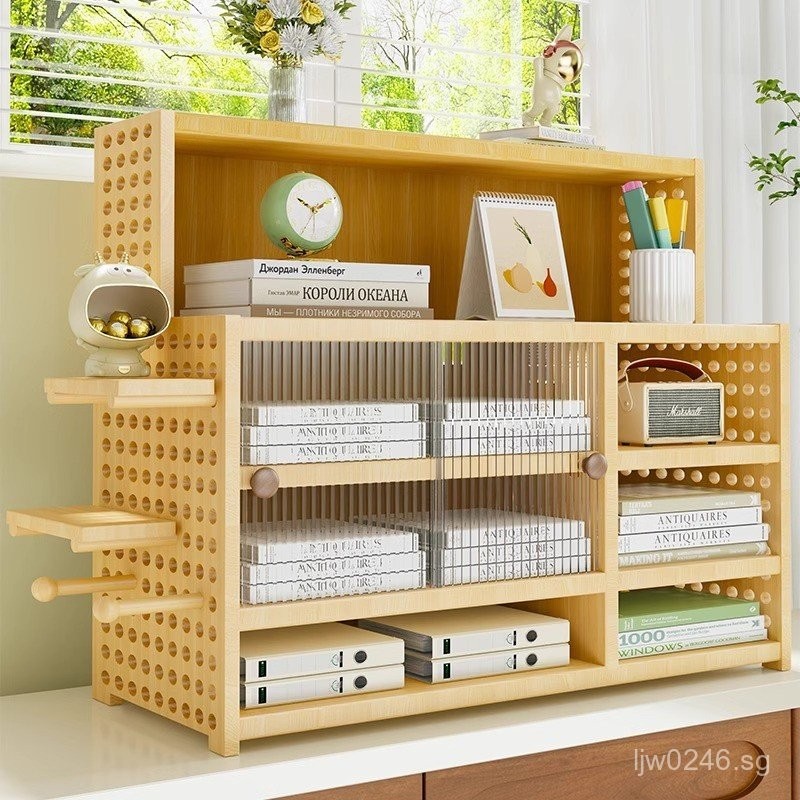 Multi-layer Storage Office Desk Desktop Bookshelf Home Organizer ...