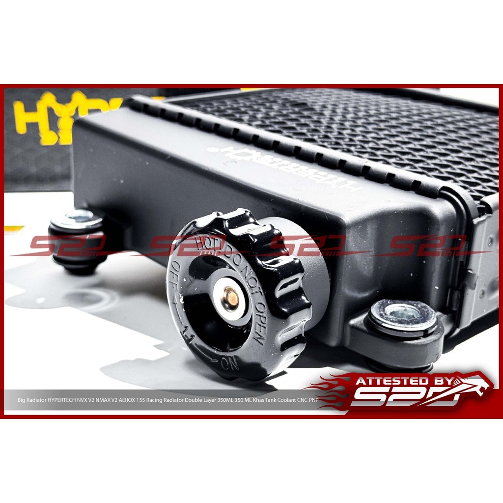 Big Radiator HYPERTECH NVX V2 NMAX V2 AEROX 155 Racing Radiator Double ...