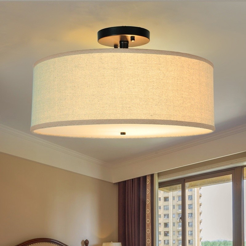 Semi Flush Mount Ceiling Light, Ceiling Light Fixture with Diffused ...