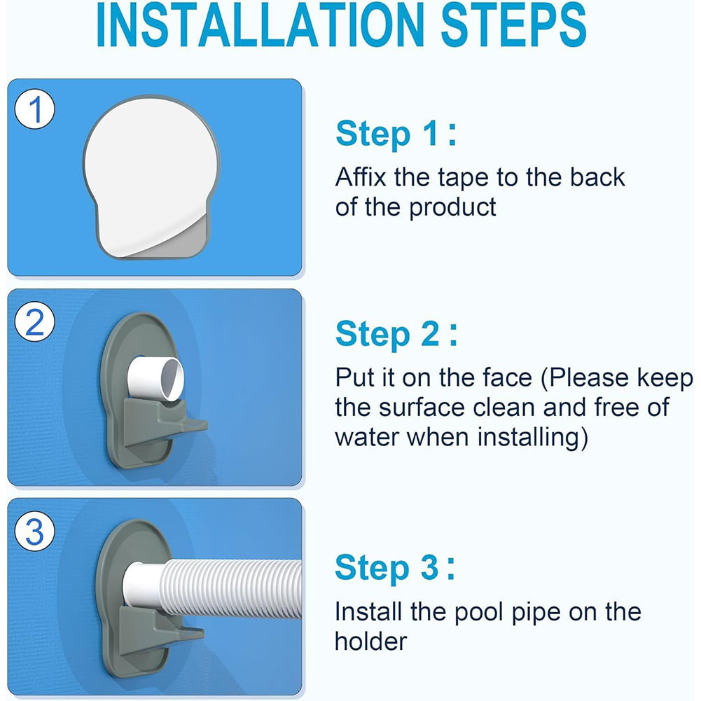 [Colorfull.sg] 2 Pcs Above Ground Swimming Pool Hose Support Holder ...