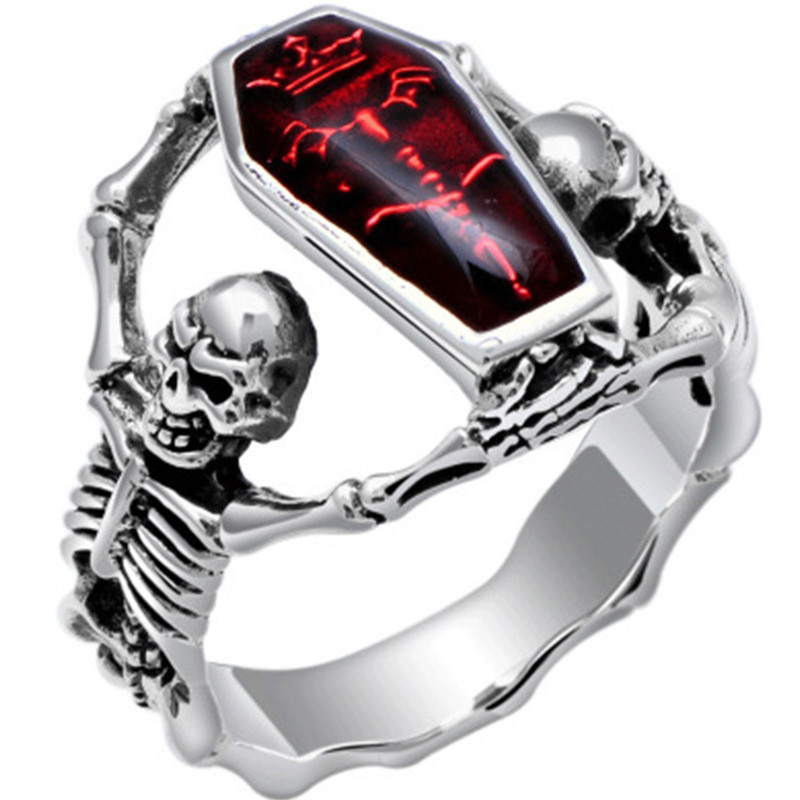 Vintage Collectible Rings/Vintage Skull Ring for Men--&- | Shopee Singapore