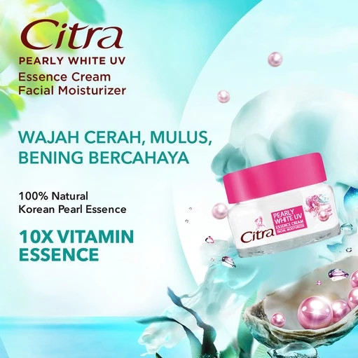 Citra Pearly White UV & Green Tea Antiacne Essence Cream 40gr / Merah Jingga Official - Gambar 4