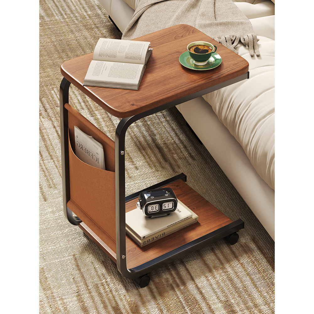 Movable Living Room Simple Sofa Side Cabinet Small Coffee Table ...