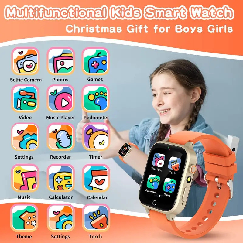 Kids Smart Watches With 26 Games Touch Screen Camera Pedometer Video MP3 Alarm Kids Digital Watch Birthday Girls Boys Gift Shopee Singapore