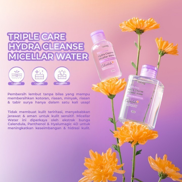 Facetology Series / Facetology Sunscreen Micellar Water FaceCleanser Lip / Merah Jingga Official - Gambar 3