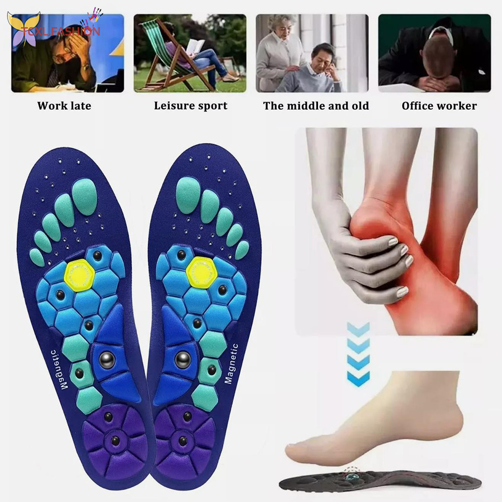 Foot Shoe Inserts With Magnetic Therapy Magnetic Therapy Massaging ...