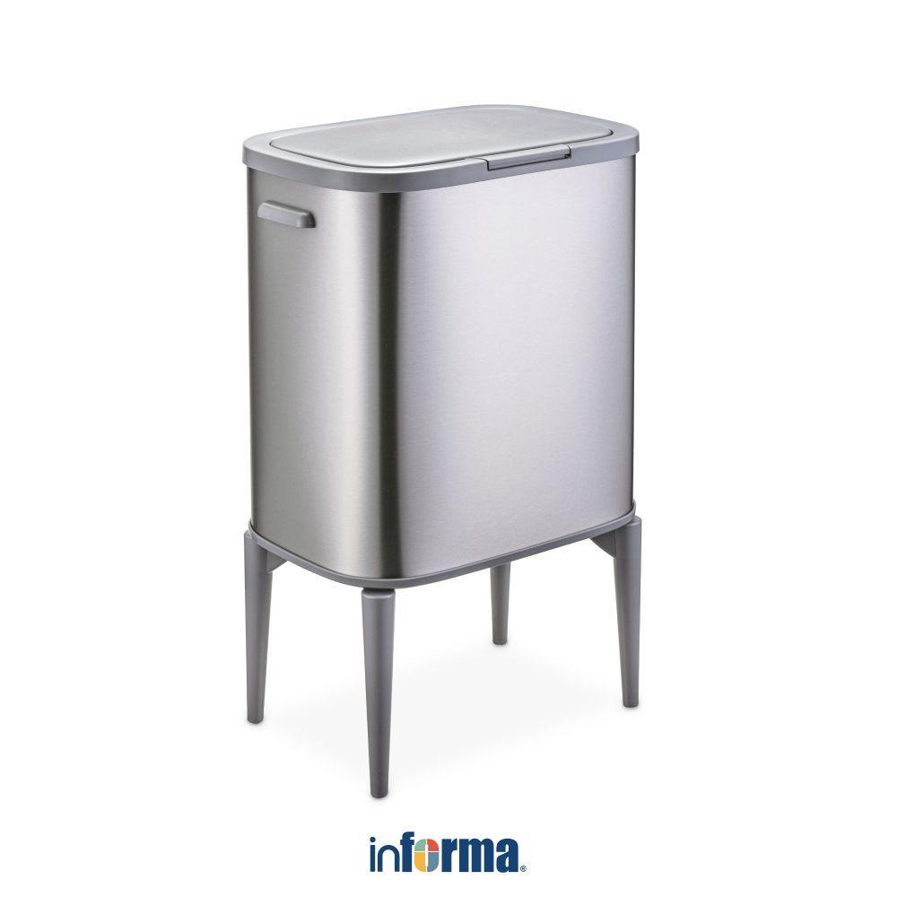 Informa 33 ltr Jade Push Fingerprint Trash Can Free With Feet Cleaning ...