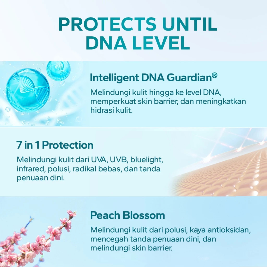 Amaterasun Transparent Sunscreen Moisturizer SPF 43 PA+++ / Merah Jingga Official - Gambar 2