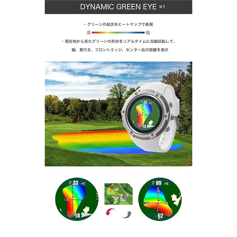 Shot Navi Evolve SE: 1.2-Inch Color LCD Golf GPS Watch with M10