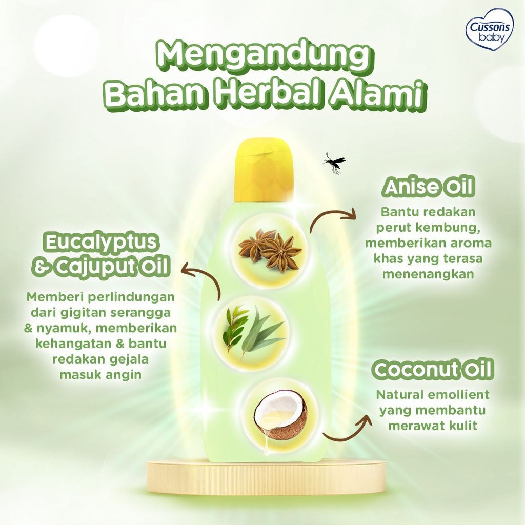Cussons Baby Minyak Telon Plus / Merah jingga Official - Gambar 4