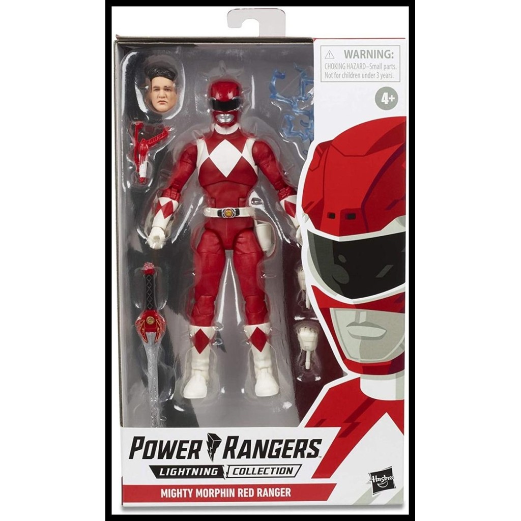 Hasbro power rangers lightning collection mighty morphin red ranger ...