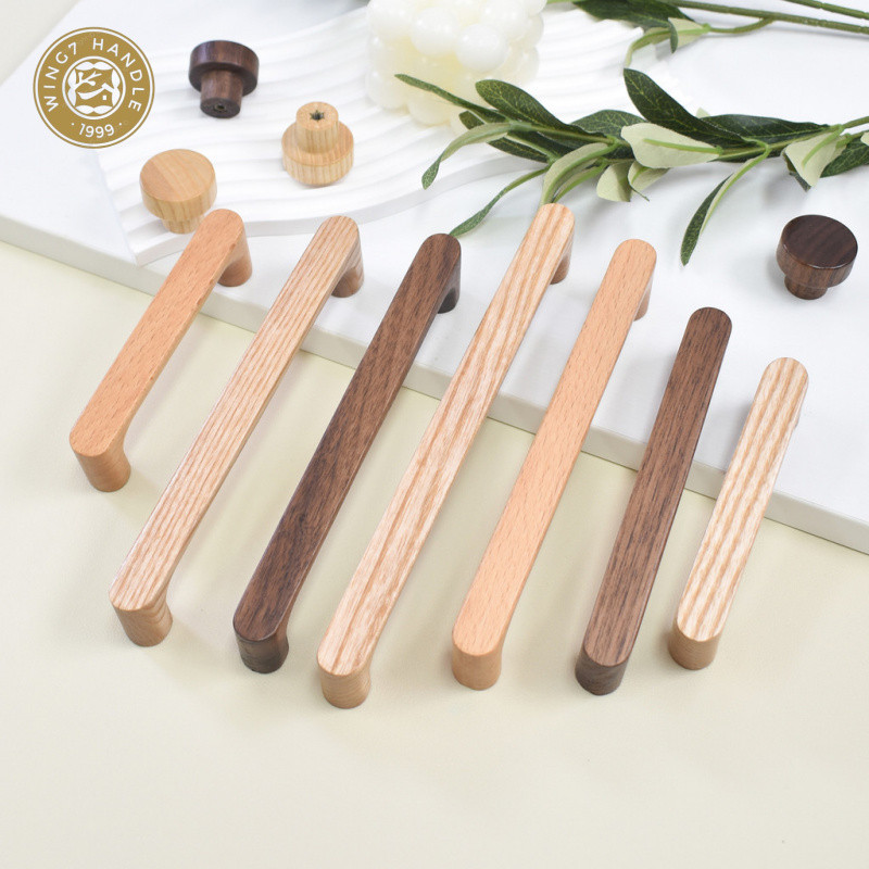 Japanese Style Wooden Drawer Handle Wooden Handle Cabinet Door Handle ...