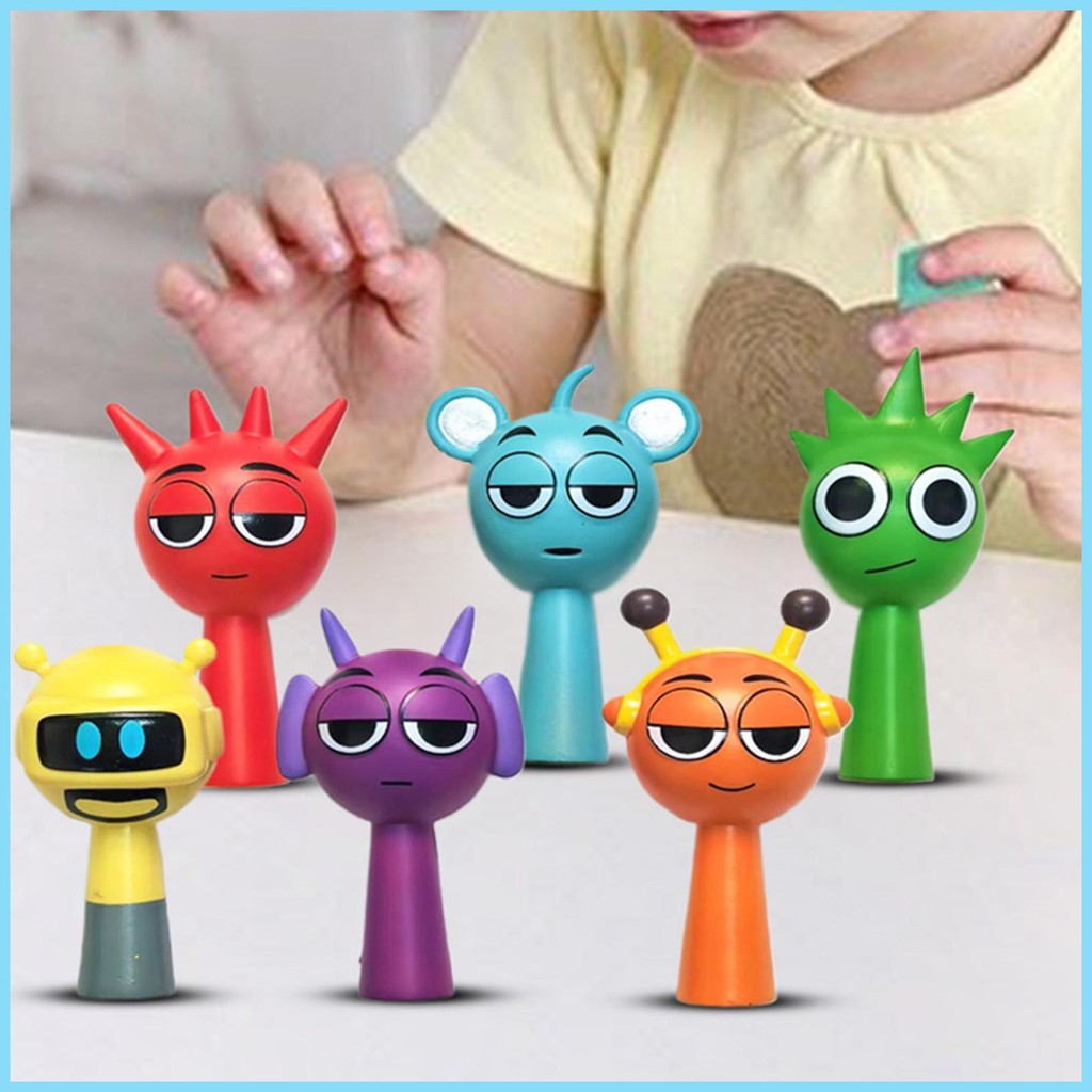 For sprunki Game Characters Figure Cartoon Collectible Model Figure ...