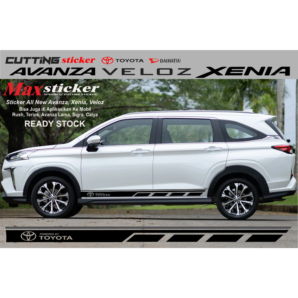 TOYOTA VELOZ SIDE STICKER DAIHATSU XENIA TOYOTA AVANZA 2022 2023 NEWEST ...