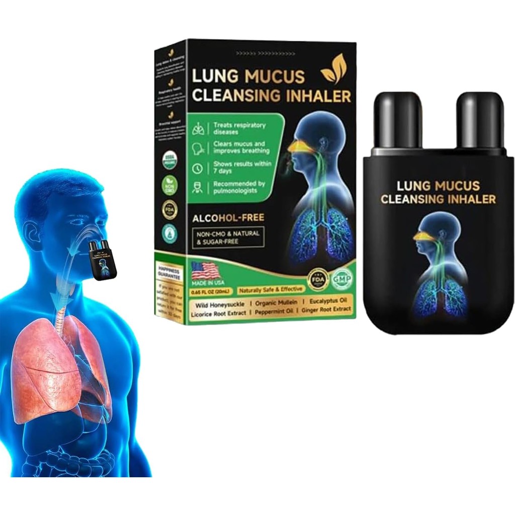 Ourlyard Herbal Lung Cleansing Inhaler, Medilisk Lung Cleansing Spray ...