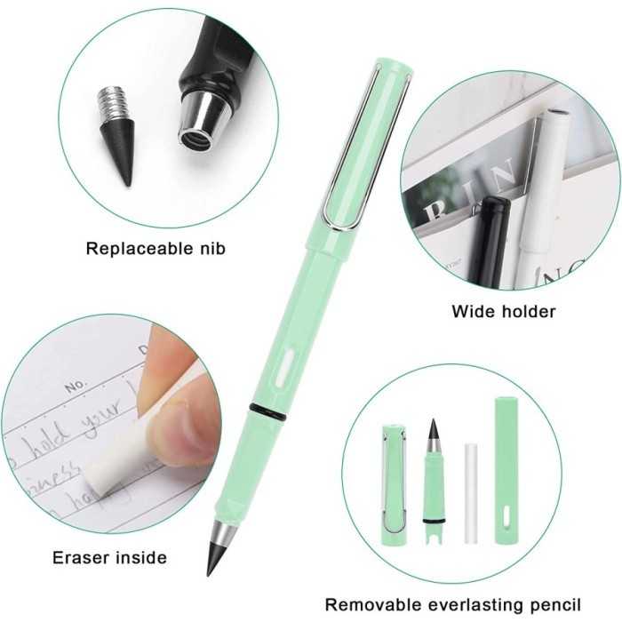 Pensil Eterna Macaron Tanpa Diraut HB 0.5mm - Gambar 2